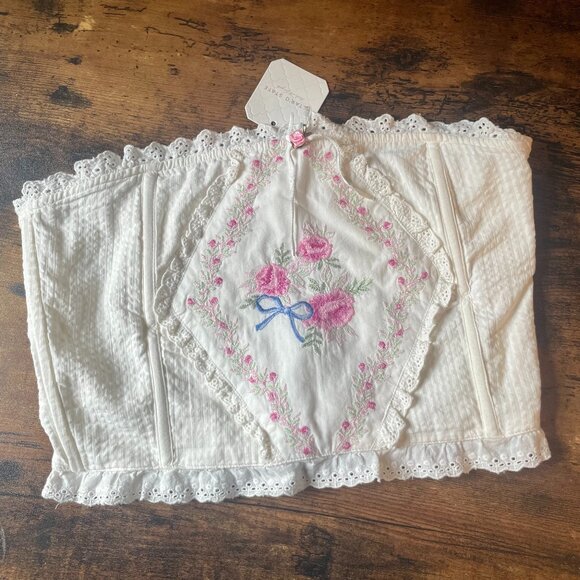 Altar'd State Clara Embroidered Tube Top - Picture 1 of 3